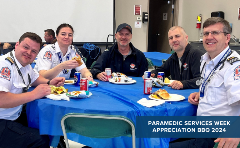 Crestline barbecue Paramedic Services Week