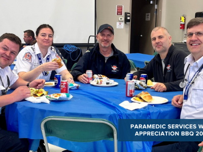 Crestline barbecue Paramedic Services Week