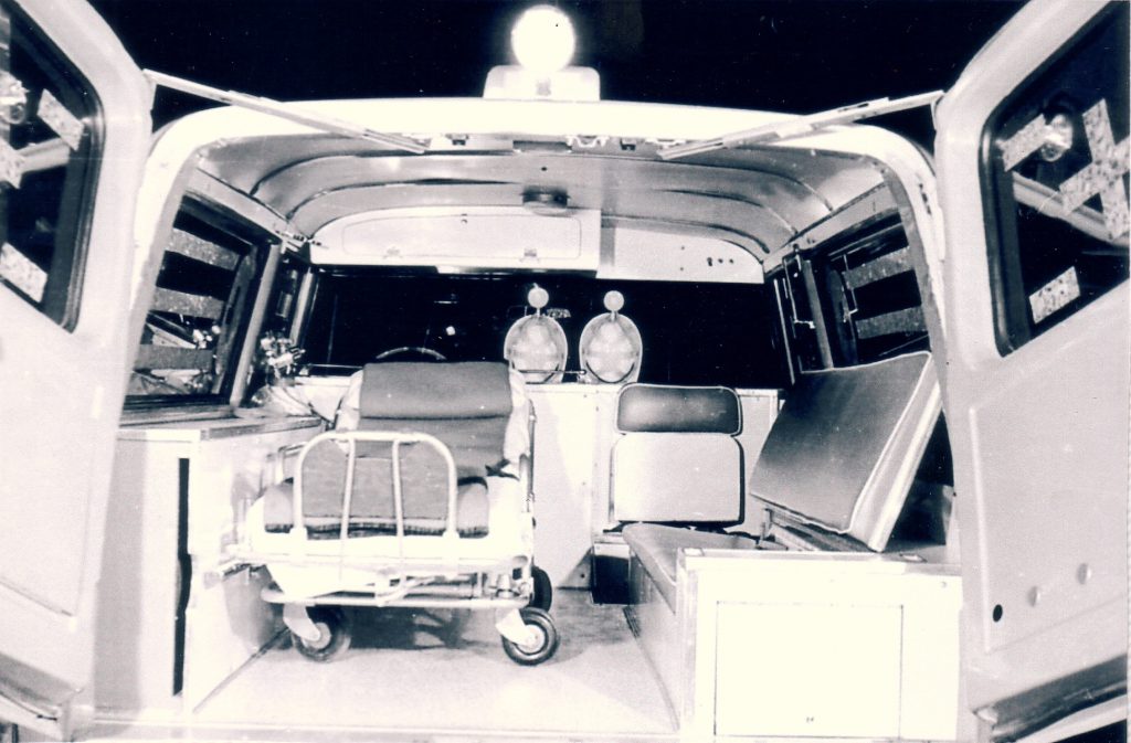 Interior of 1969 Suburban Ambulance