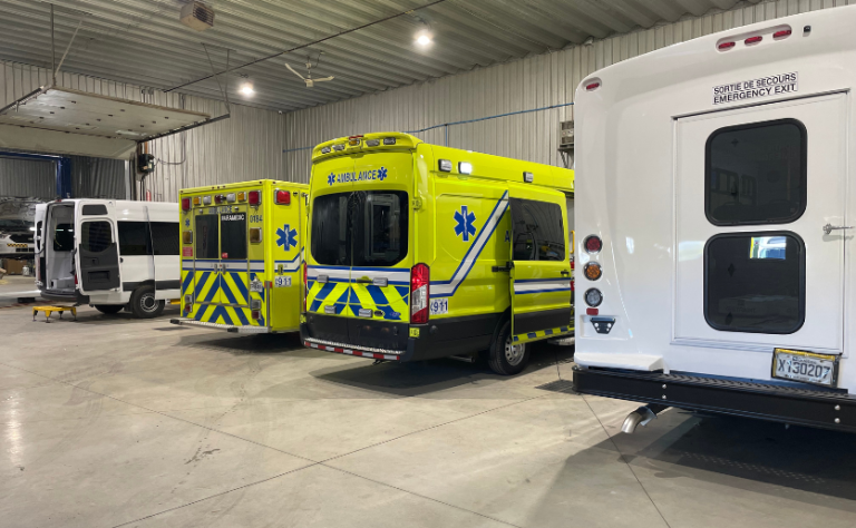 Ambulance service and parts center Quebec