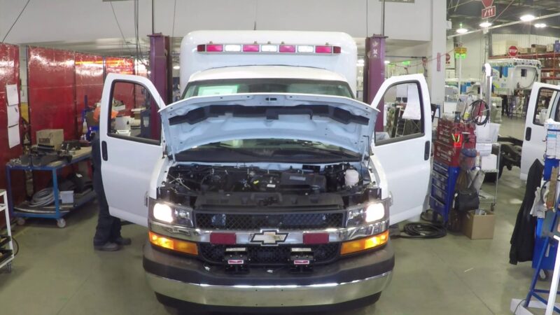 Crestline Ambulance Remount Timelapse